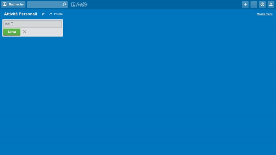 Come funziona Trello: creare le liste